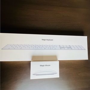 ⚡️Apple Magic (MQ052LL/A) Wireless Keyboard w/ Numeric Pad & Mouse Silver Sealed